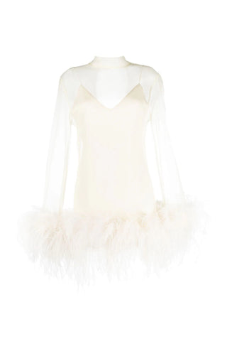 Ange | Feather Mini Dress - Cielie