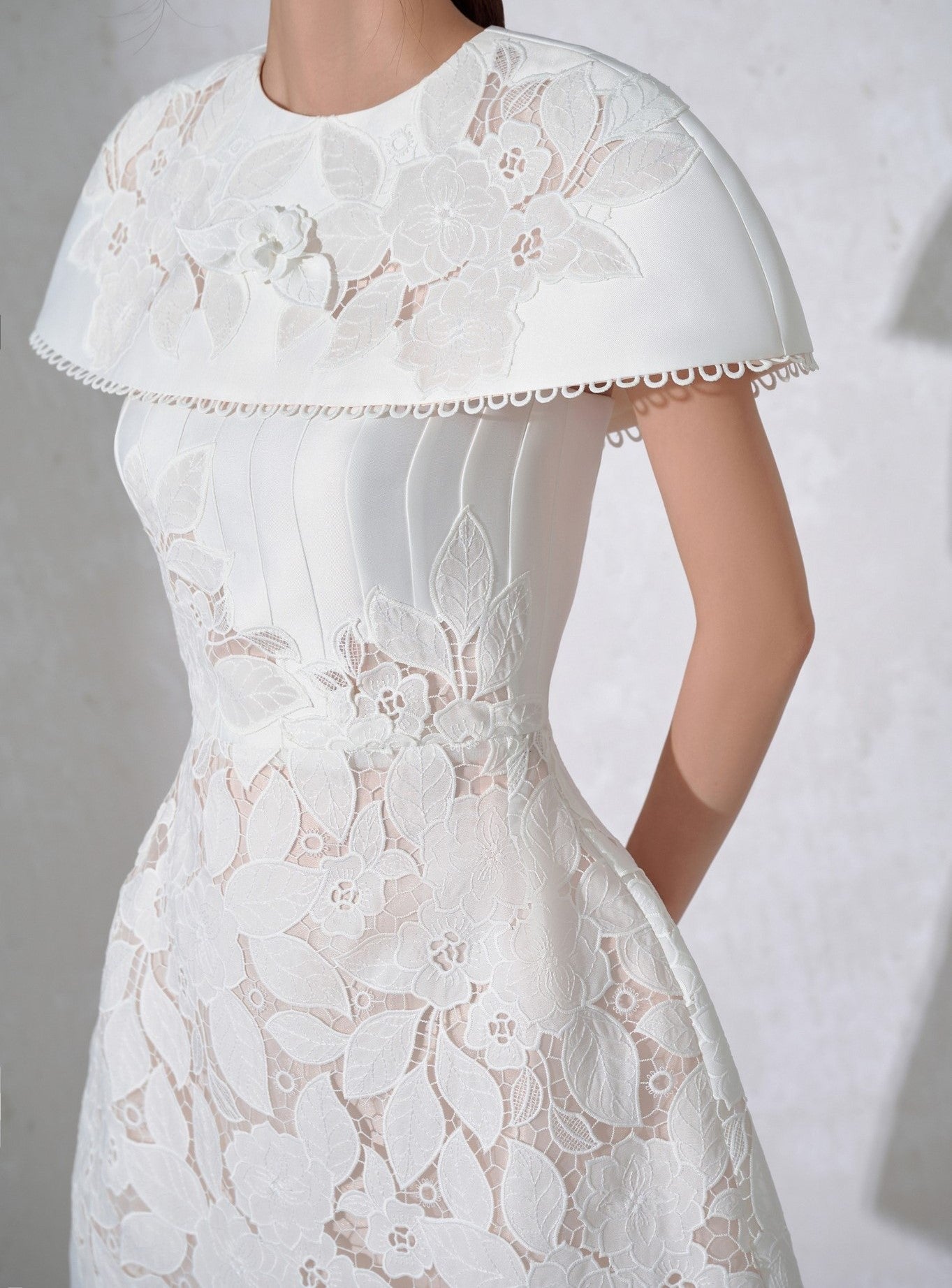 LUNA | White Two Piece Mini Dress - Cielie