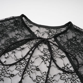 lace jacket black