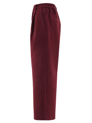 Burgundy Blazer Jacket Wool Belt