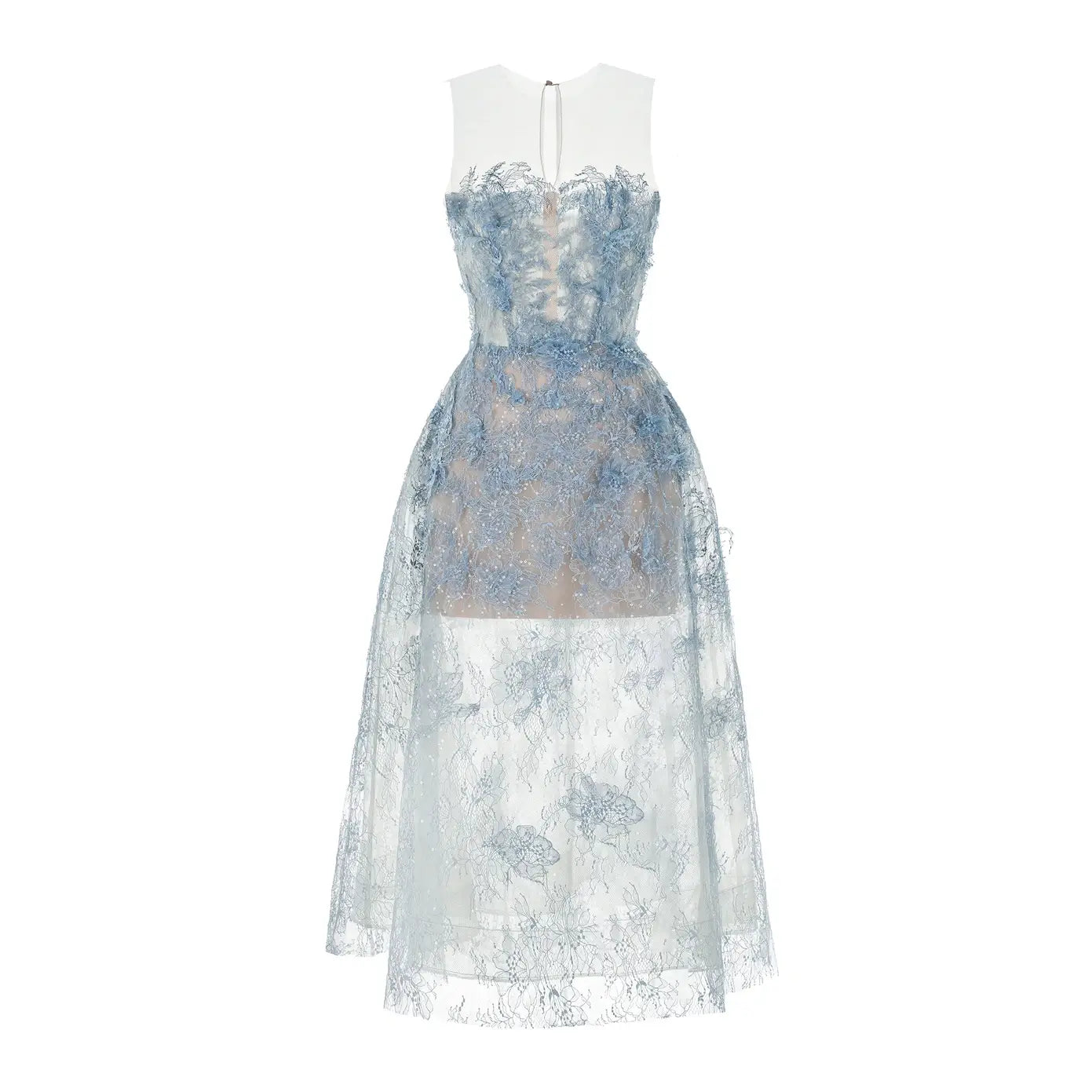 SHERLY | Lace Midi Dress - Cielie