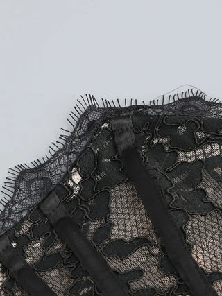 Irina | Lace Corset Mini Dress - Cielie