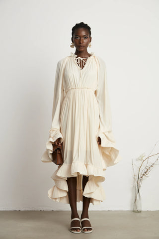 Elsa | Maxi Cape Dress - Cielie