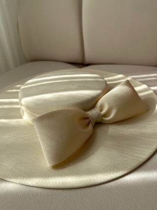 Bridal Hat, Ivory Fedora Hat Cielie Vienna Elegant Hat Civil Wedding