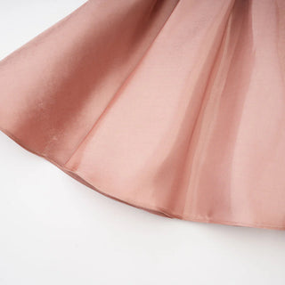Vesna Wedding dress Mini Bowknot Bow Straps Cocktaildress rose, rose, pink, rosewood, bridesmaids dress, Tulle Mini girly Summer - Cielie Vienna