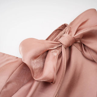 Vesna Wedding dress Mini Bowknot Bow Straps Cocktaildress rose, rose, pink, rosewood, bridesmaids dress, Tulle Mini girly Summer - Cielie Vienna