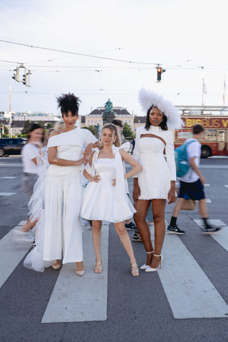 SEZAN | White Two Piece Pant Suit - Cielie