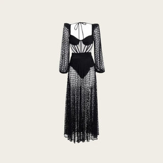 Patbo Maxikleid Monstera Croched Beachdress Summer Strickleid Sommer Strandkleid Beachdress - Cielie Vienna