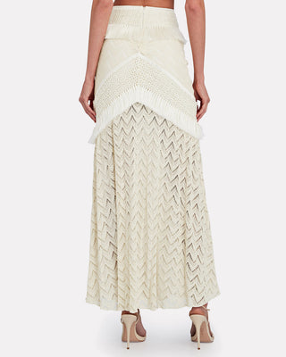 Patbo Fringe Trim Set Skirt Croptop Summer Beach Dress Knit Sale Crochet Beige, Green, Black, Blue, Beachclub Bachdress Elegant Designer dupe similar- Cielie Vienna
