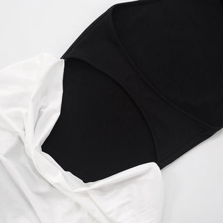 Black garment on a white background