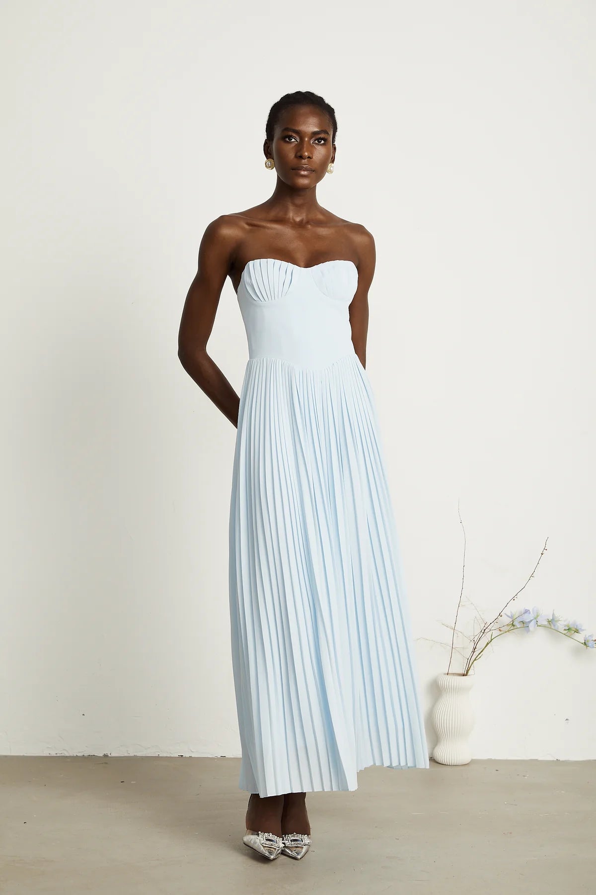 Marella | Strapless Seashell Midi Dress Marella | Strapless Seashell Midi Dress