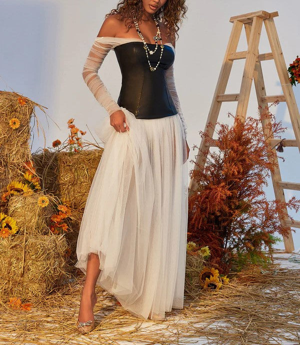 Off Shoulder Tulle Dress | Women's Tulle Dress | CILIE S Off Shoulder Tulle Dress | Women's Tulle Dress | CILIE S