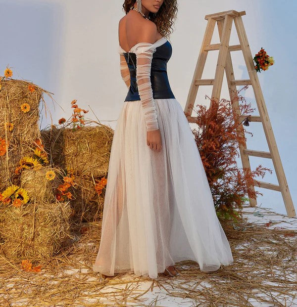 Off Shoulder Tulle Dress | Women's Tulle Dress | CILIE S Off Shoulder Tulle Dress | Women's Tulle Dress | CILIE S