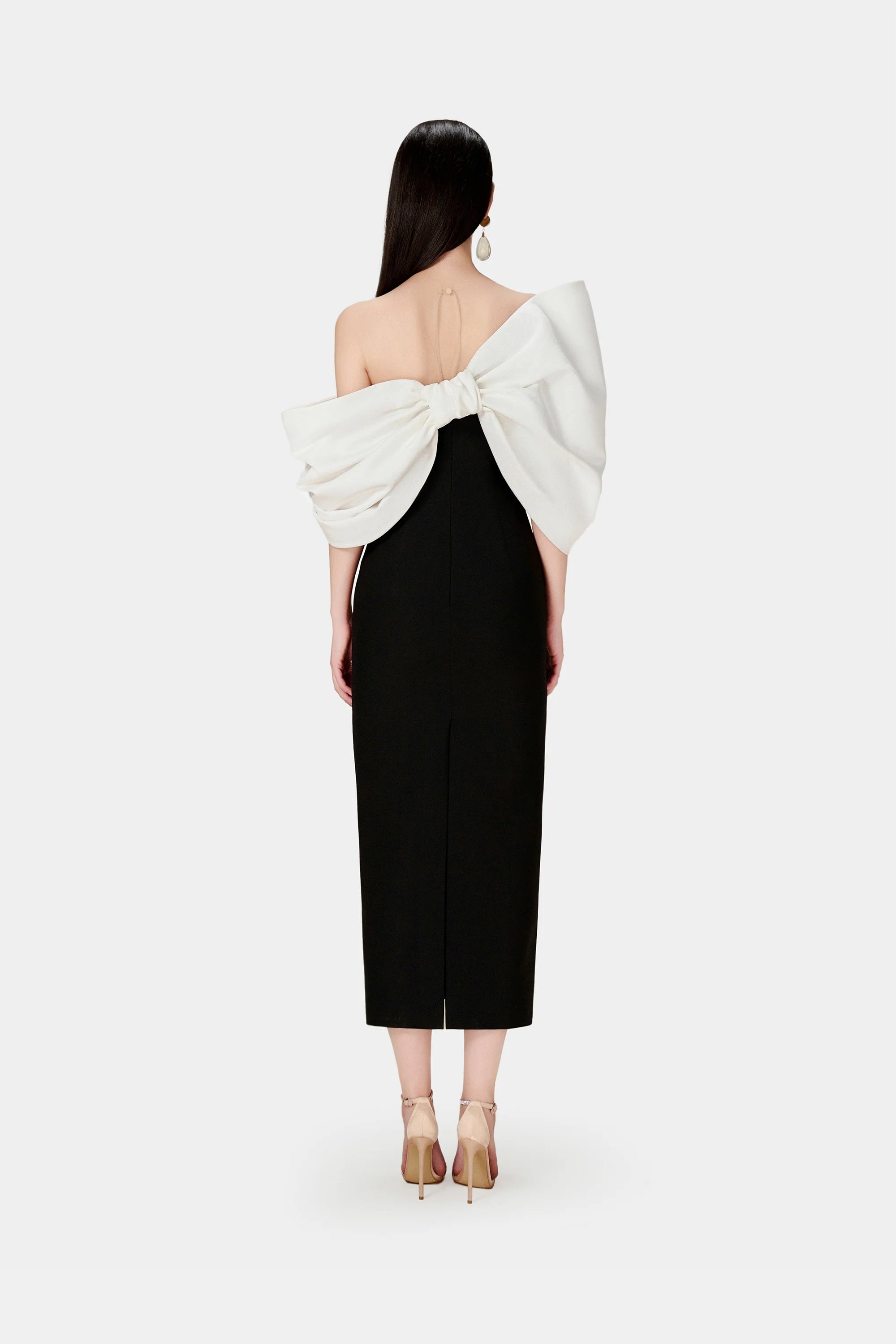 Women's Black White Dress | BELLA | Bow Dress | CILIE - Cielie Vienna Women's Black White Dress | BELLA | Bow Dress | CILIE - Cielie Vienna
