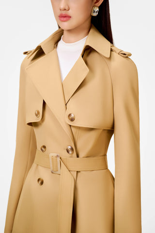 DESERT - Camel Trenchcoat Short, Cielie