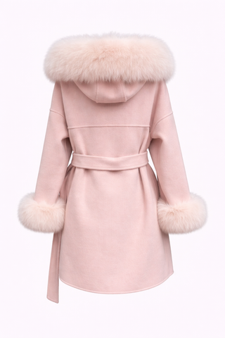Coco | Cashmere Wool Jacket Fox Fur - Cielie
