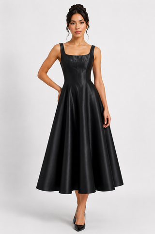 Black Midi Vintage Dress