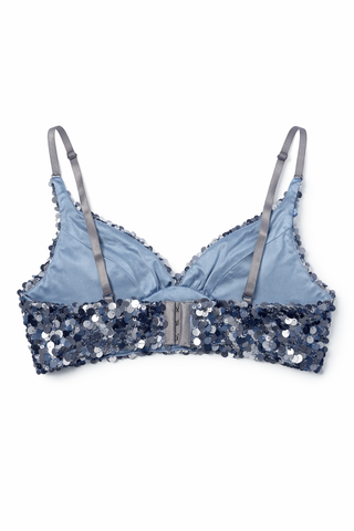 Sequin Blue Bra