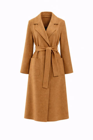 Brown cashmere coat
