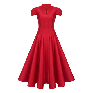 Red dress on a white background