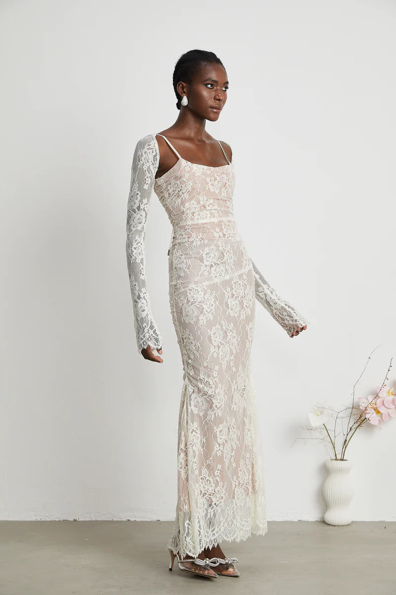 Arabella | White Lace Maxi Dress Cielie Arabella | White Lace Maxi Dress Cielie