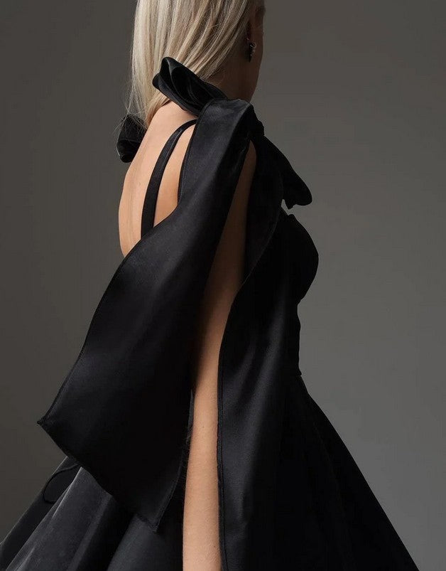 Laura | Black Mini Bow Dress M Laura | Black Mini Bow Dress M