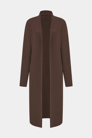 Brown coat on a white background