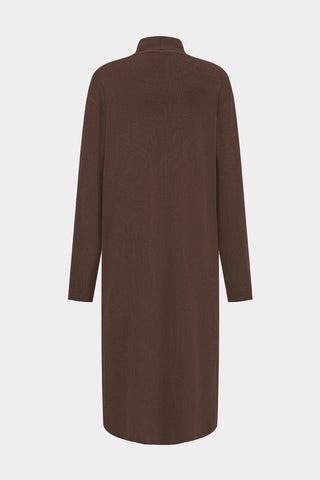 Brown dress on a white background