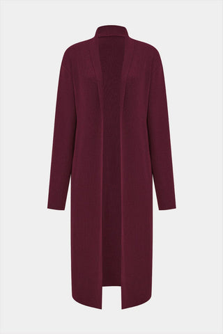 Maroon coat on a white background
