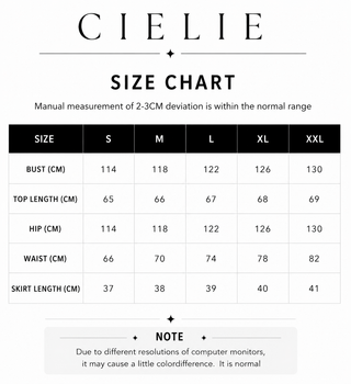 size chart cielie
