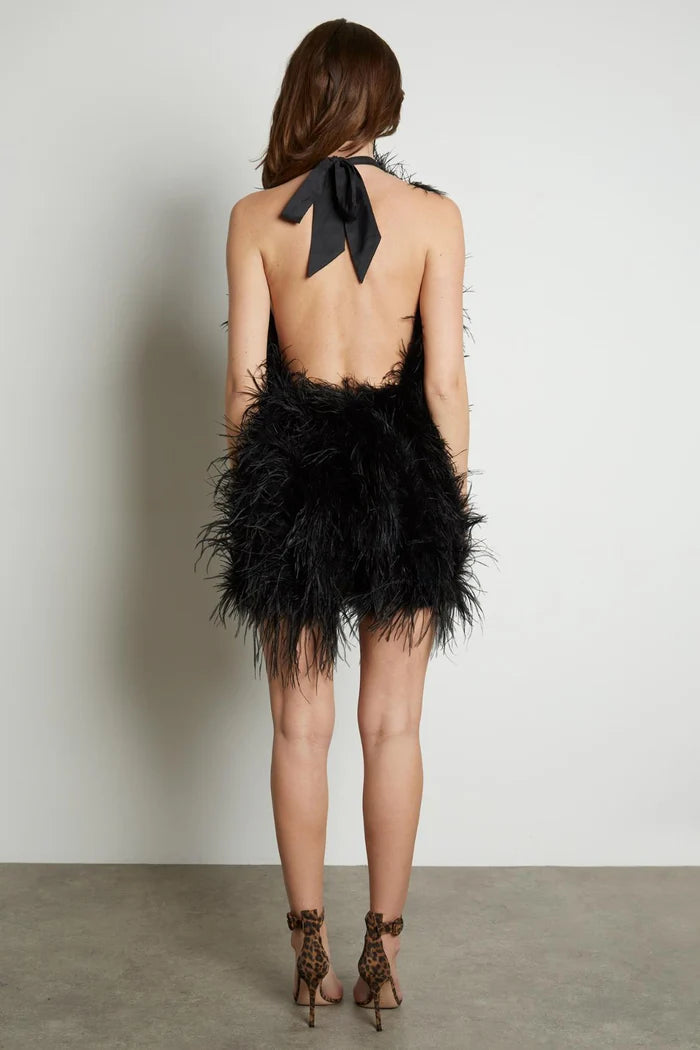 Ostrich Feather Holly Feather Cocktail Dress Ciel Halter Neck Ostrich Feather Dress S Mint Ostrich Feather Holly Feather Cocktail Dress Ciel Halter Neck Ostrich Feather Dress S Mint