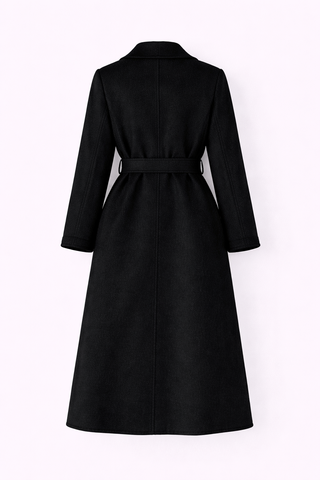 Black coat on a white background