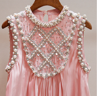 embellished pearl dress