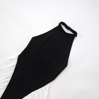 Black swimsuit on a white background
