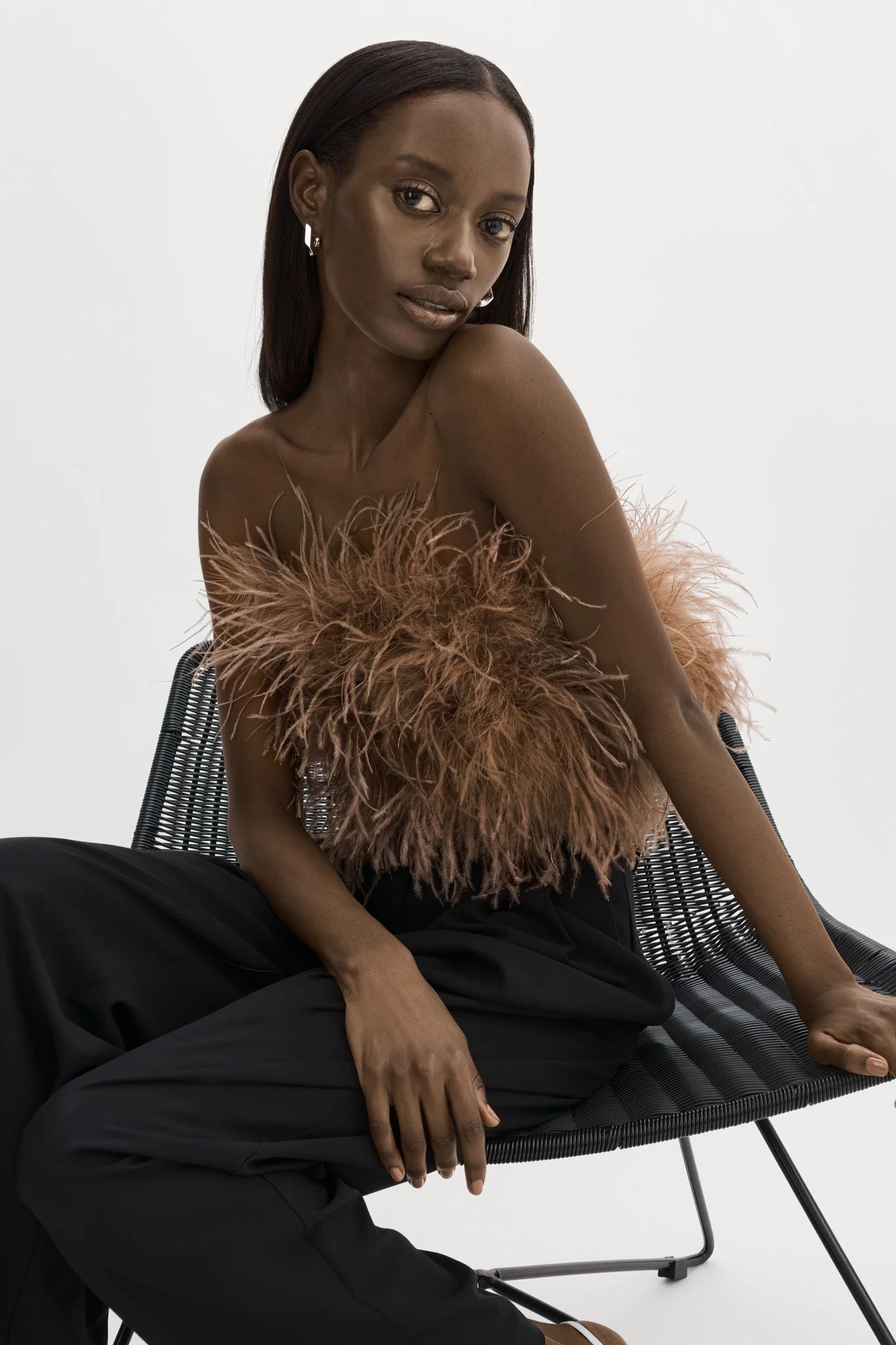 Women's Feather Crop Top | Feather Crop Top | CIÉLIE – Cielie Women's Feather Crop Top | Feather Crop Top | CIÉLIE – Cielie