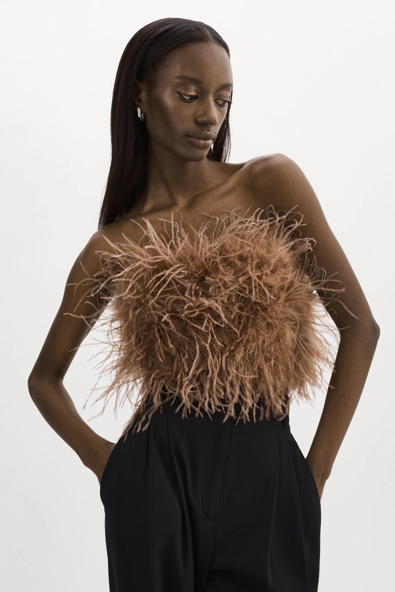 Women's Feather Crop Top | Feather Crop Top | CIÉLIE – Cielie Women's Feather Crop Top | Feather Crop Top | CIÉLIE – Cielie