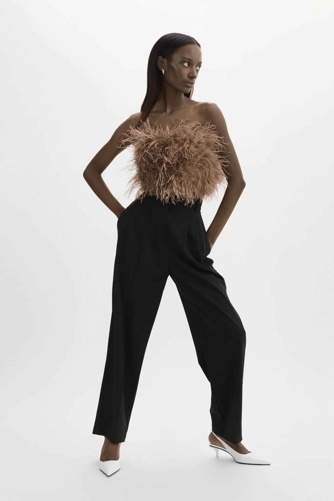 Women's Feather Crop Top | Feather Crop Top | CIÉLIE – Cielie Women's Feather Crop Top | Feather Crop Top | CIÉLIE – Cielie