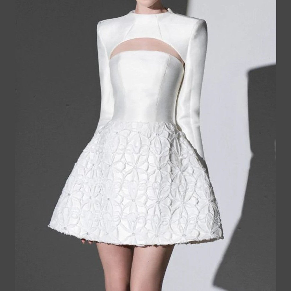White Mini dress - Cielie 