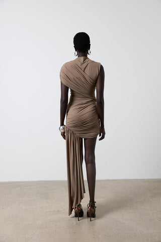 Draped Mini Dress
