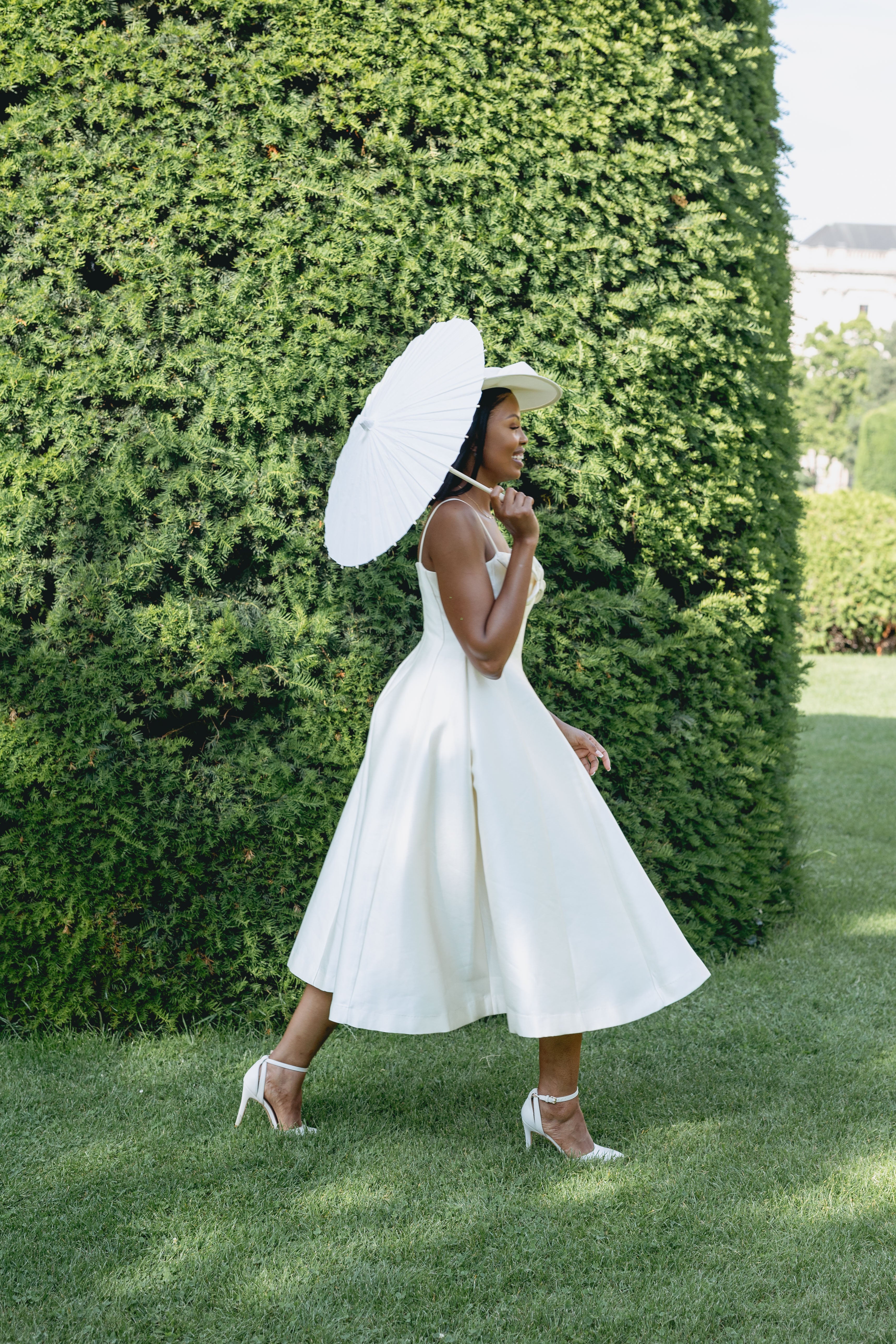 cream dress with bow Textured Cream Bow Dress