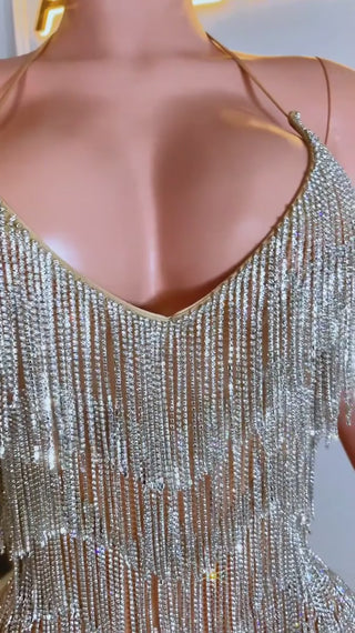 Frine Diamont Party Mini Dress