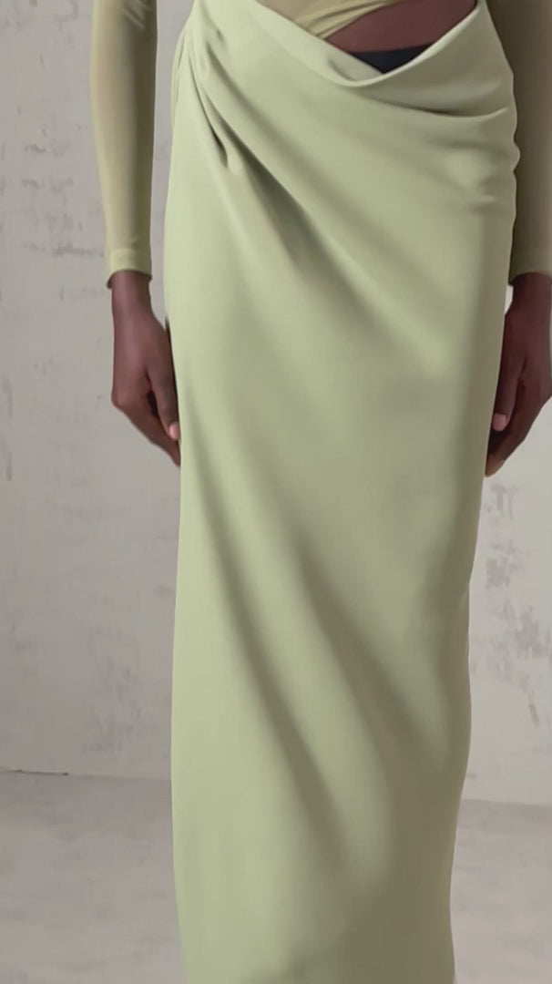 greenmaxidressweddingguest pistachio 